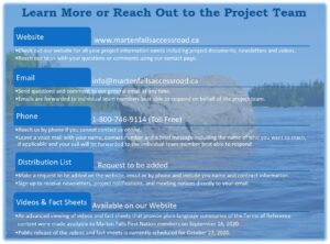 Learn More or Reach Out to the Project Team