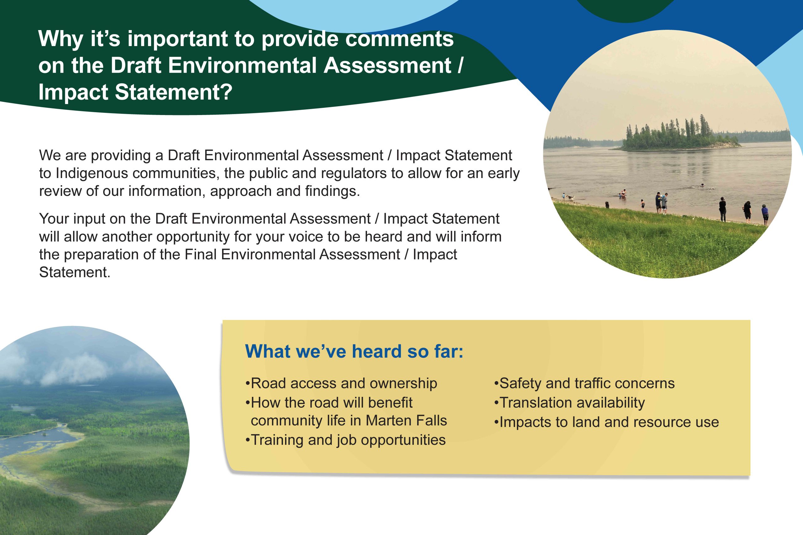 Why is it important to provide comments on the Draft Environmental Assessment-Impact Statement